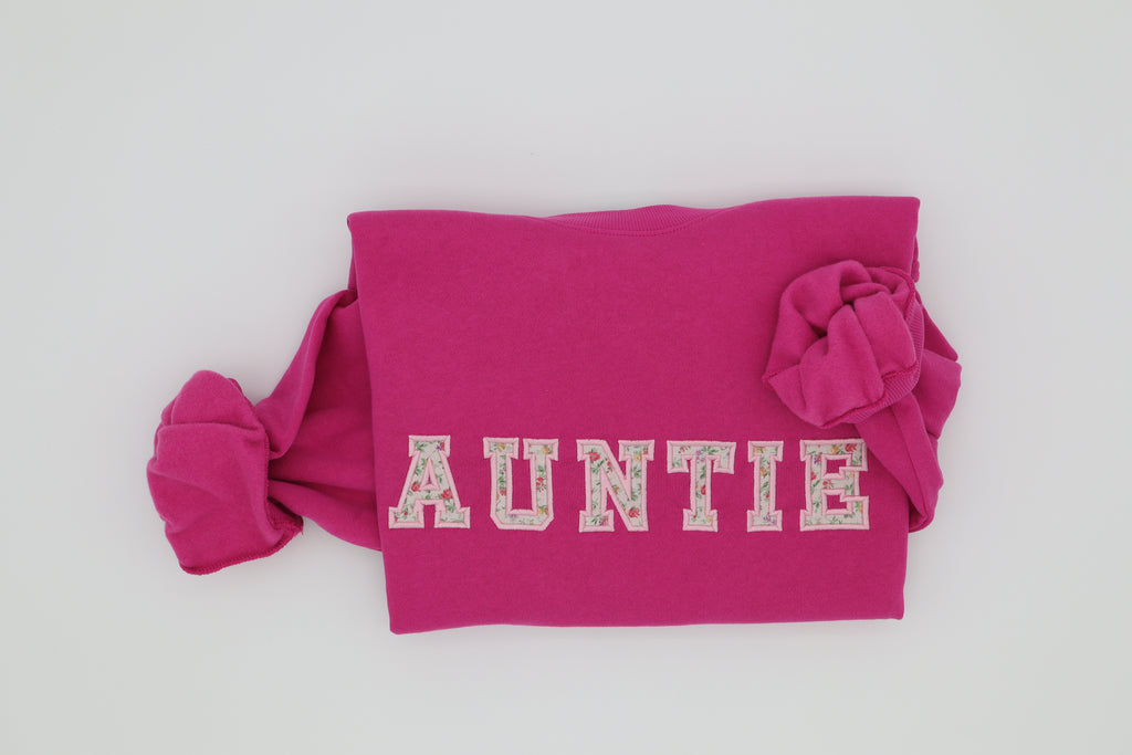 Applique Auntie/Grandma/ Grandpa sweatshirt