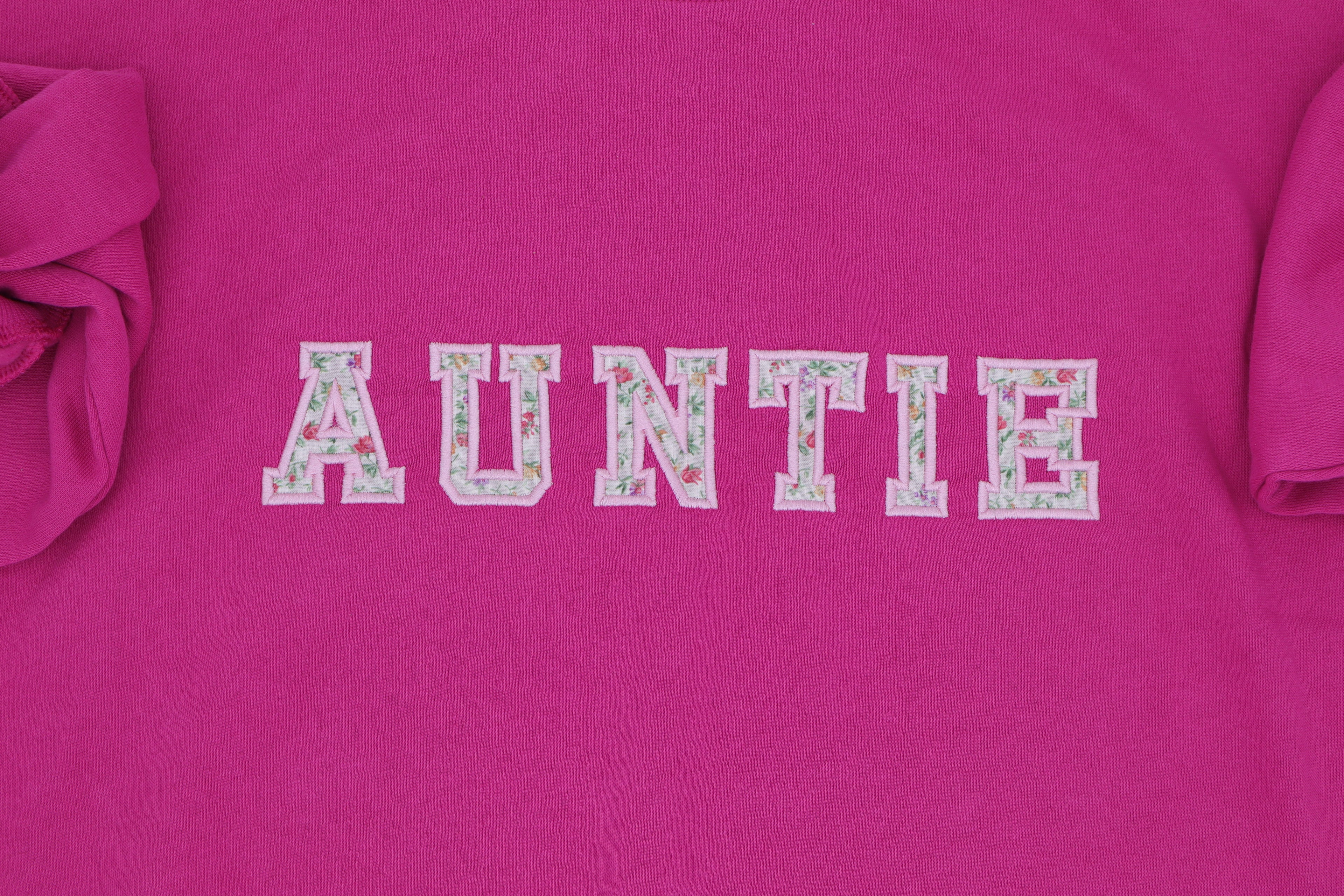 Applique Auntie/Grandma/ Grandpa sweatshirt